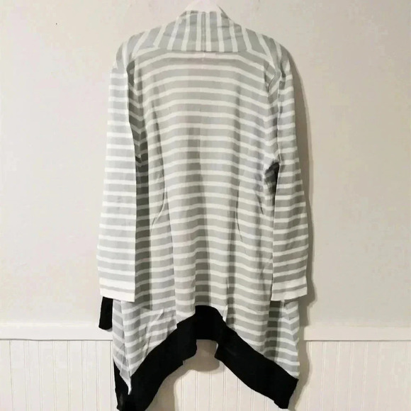 NWOT Woman Within Open Striped Cardigan 1X - Picture 6 of 6